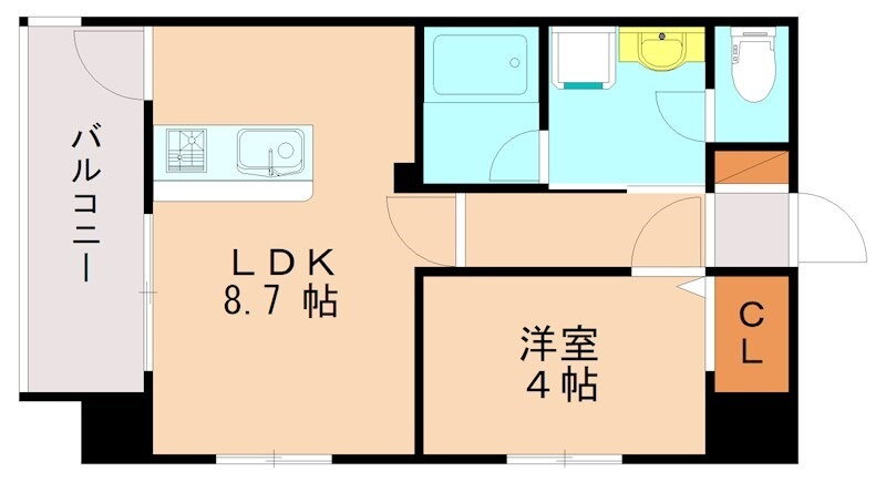 リアンシエルブルーＪＲ香椎 2階 1LDK 賃貸物件詳細