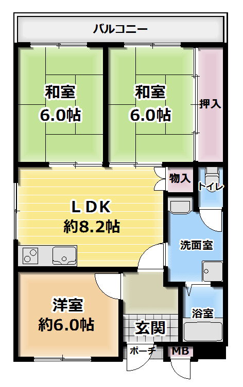 大阪府門真市岸和田３ 大和田駅 3LDK マンション 賃貸物件詳細