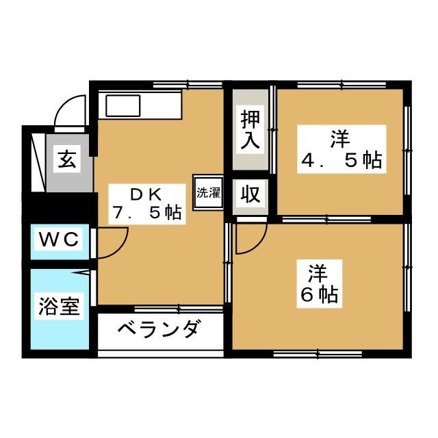 永福第５ハイム 1階 2DK 賃貸物件詳細