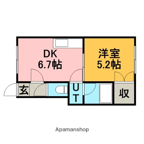 北海道小樽市銭函１ 銭函駅 1DK アパート 賃貸物件詳細