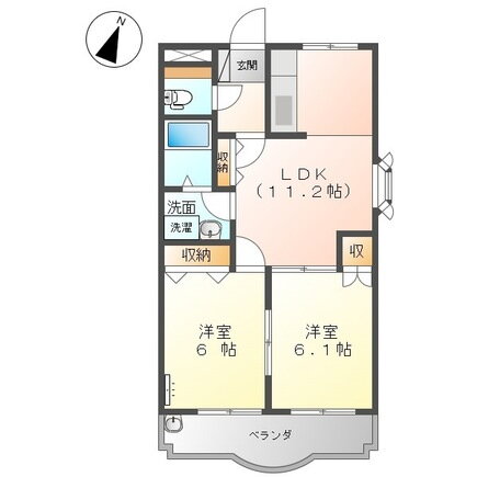 岡山県倉敷市新田 倉敷駅 2LDK マンション 賃貸物件詳細