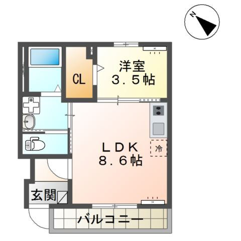 茨城県つくば市高見原４ 牛久駅 1LDK アパート 賃貸物件詳細
