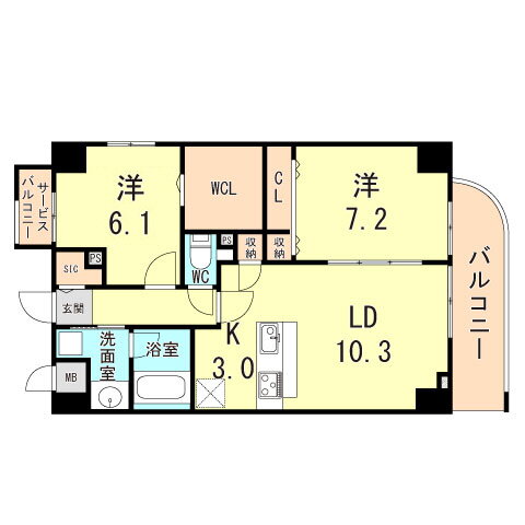 兵庫県神戸市東灘区本山中町２ 甲南山手駅 2LDK マンション 賃貸物件詳細