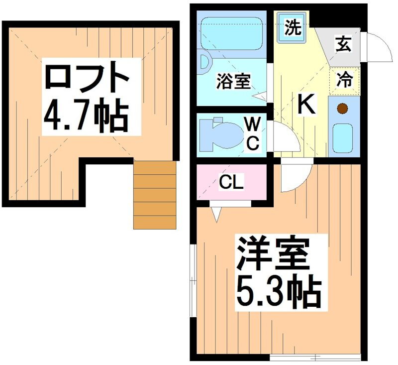 神奈川県川崎市多摩区東生田２ 向ヶ丘遊園駅 1K アパート 賃貸物件詳細
