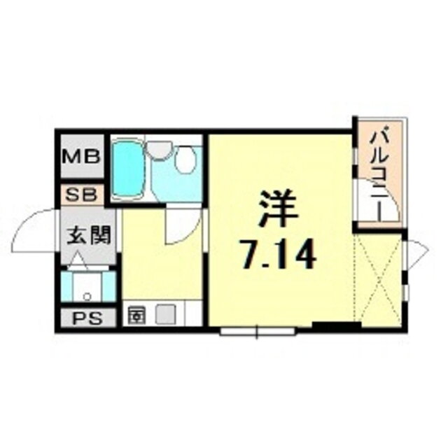 兵庫県西宮市羽衣町 夙川駅 1K マンション 賃貸物件詳細