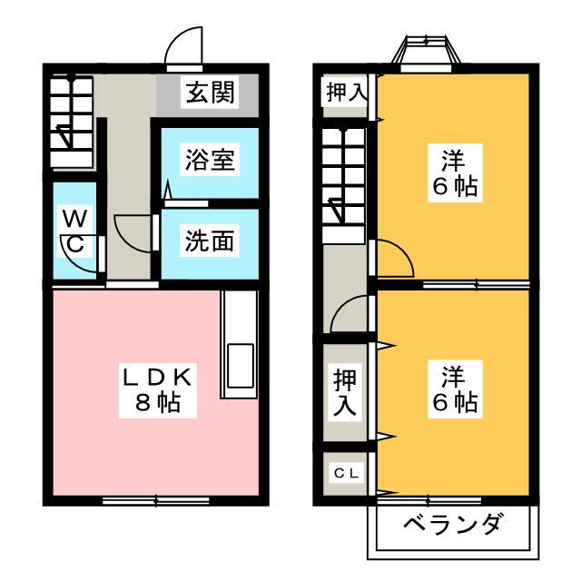 愛知県北名古屋市高田寺出口 2LDK 一戸建て 賃貸物件詳細