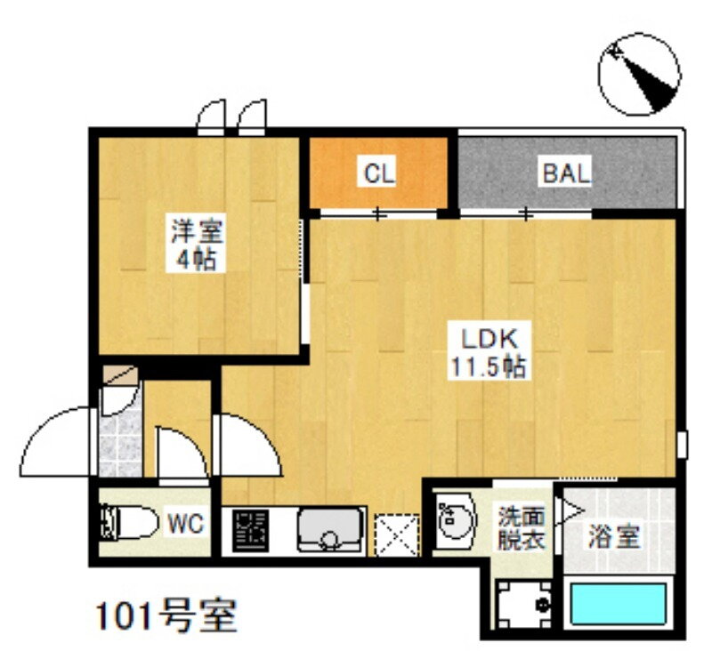 福岡県福岡市東区香椎４ 香椎神宮駅 1LDK アパート 賃貸物件詳細