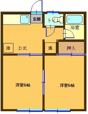 宮城県仙台市青葉区滝道 北山駅 2DK アパート 賃貸物件詳細