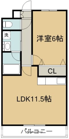 ハバードリーム３番館 3階 1LDK 賃貸物件詳細