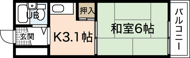 広島県広島市中区江波西２ 江波駅 1K マンション 賃貸物件詳細