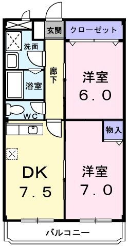 埼玉県志木市下宗岡２ 朝霞台駅 2DK マンション 賃貸物件詳細