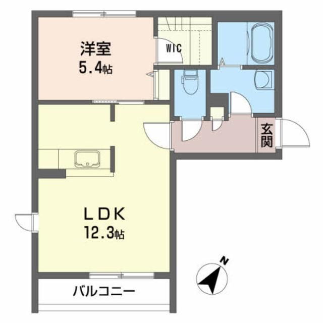 メゾン・ブルーム　Ａ 2階 1LDK 賃貸物件詳細