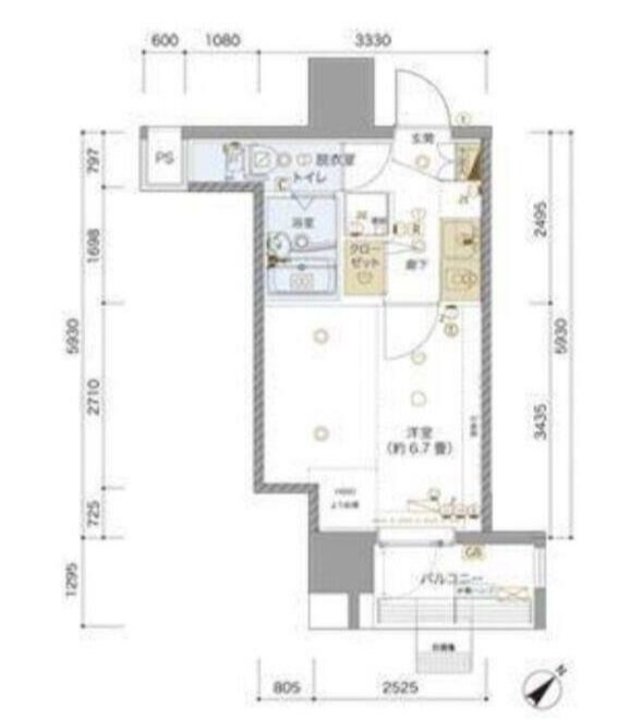 リヴシティ横浜東ベイサイド 10階 1K 賃貸物件詳細