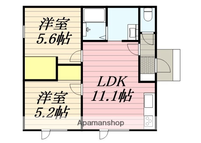 北海道函館市青柳町 谷地頭駅 1LDK アパート 賃貸物件詳細