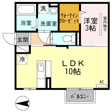 新潟県新潟市東区空港西１ 新潟駅 1LDK アパート 賃貸物件詳細