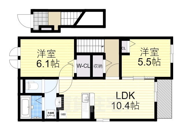 Ｋ‘Ｓ　ＨＯＭＥ　２ 2階 2LDK 賃貸物件詳細