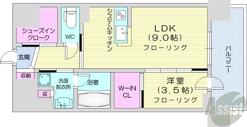 北海道札幌市東区北十条東１ 北１３条東駅 1LDK マンション 賃貸物件詳細