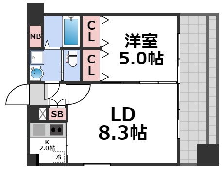 大阪府大阪市中央区瓦屋町１ 松屋町駅 1LDK マンション 賃貸物件詳細