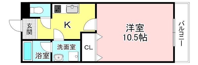 グラン・ユニヴェール 2階 1K 賃貸物件詳細