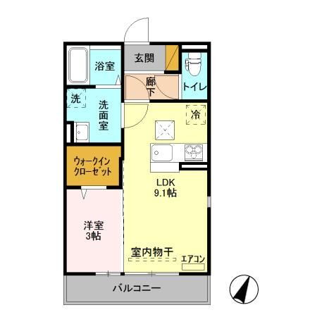 茨城県つくば市みどりの２ みどりの駅 1LDK アパート 賃貸物件詳細