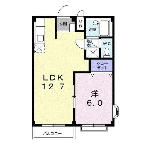 栃木県宇都宮市江曽島町 江曽島駅 1LDK アパート 賃貸物件詳細