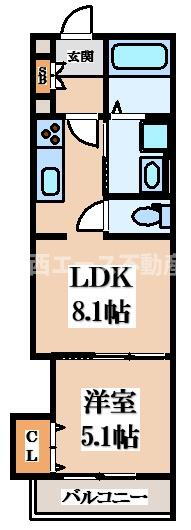 大阪府東大阪市東山町 新石切駅 1LDK アパート 賃貸物件詳細