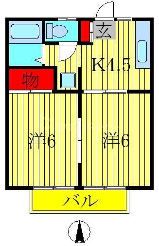 千葉県柏市明原２ 柏駅 2K アパート 賃貸物件詳細