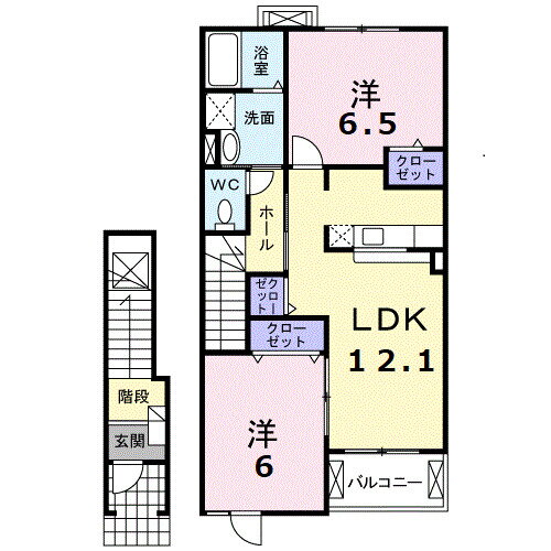 広島県福山市神辺町字湯野 湯野駅 2LDK アパート 賃貸物件詳細