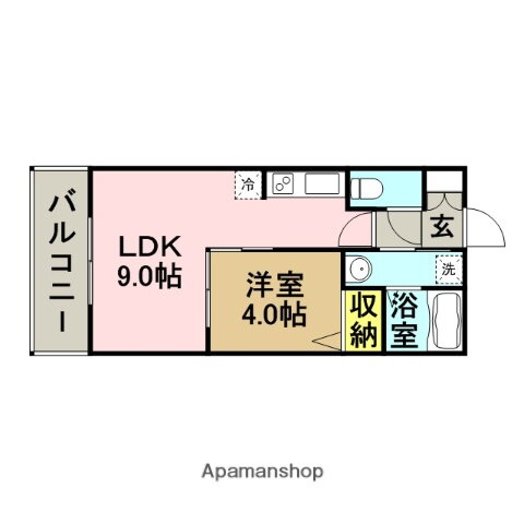 シャローム天神北 4階 1LDK 賃貸物件詳細