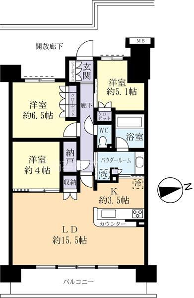 ルネ・インタープレイスニュータウンひたち野うしく２１２号室 2階 3LDK 賃貸物件詳細