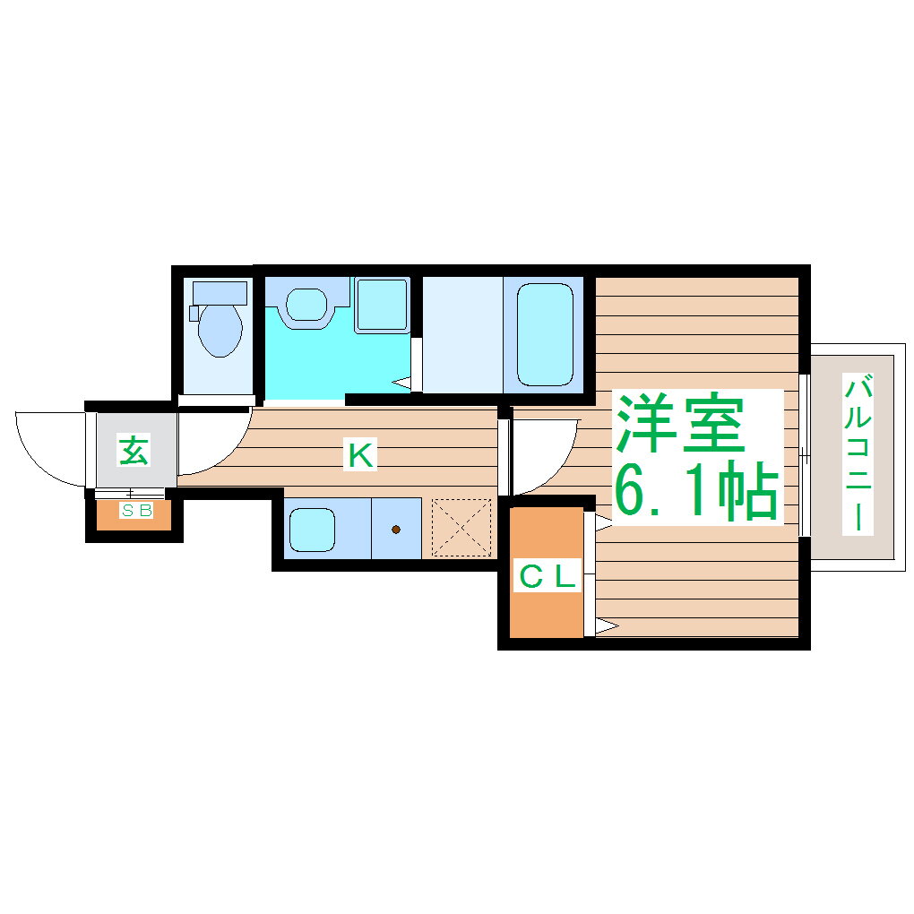 宮城県仙台市若林区河原町２ 長町一丁目駅 1K アパート 賃貸物件詳細