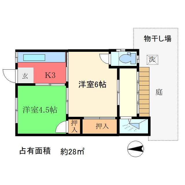 葉山寿荘 1階 2K 賃貸物件詳細