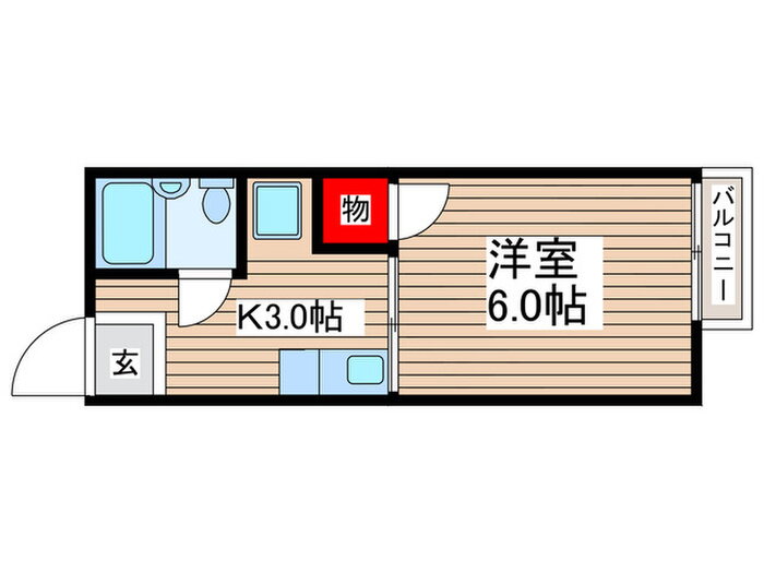 シティハイムロ－レル 2階 1K 賃貸物件詳細