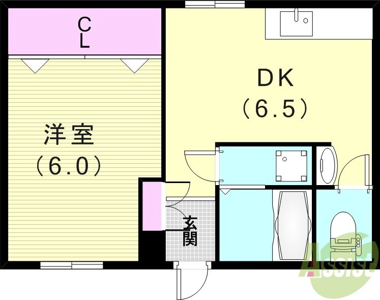 兵庫県神戸市中央区上筒井通７ 春日野道駅 1DK アパート 賃貸物件詳細