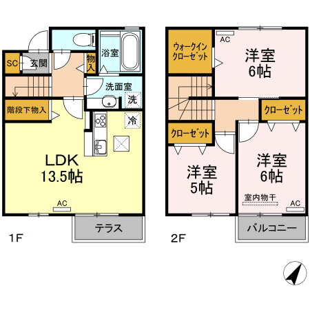 愛知県豊橋市飯村町字南池上 3LDK アパート 賃貸物件詳細