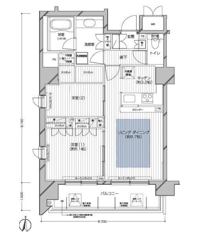 東京都江東区亀戸６ 亀戸駅 2LDK マンション 賃貸物件詳細