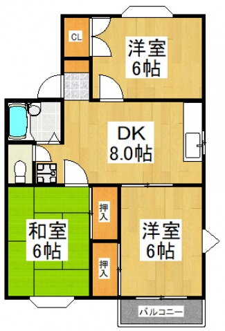 埼玉県所沢市大字下安松 秋津駅 3DK アパート 賃貸物件詳細