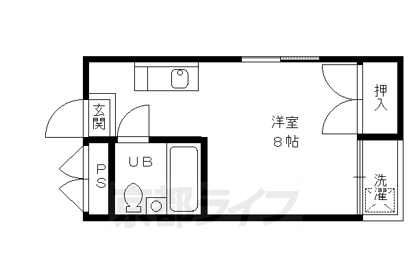 京都府京都市北区平野上柳町 北野白梅町駅 1K アパート 賃貸物件詳細