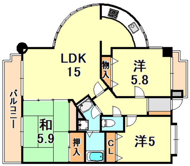 兵庫県神戸市須磨区白川台７ 名谷駅 3LDK マンション 賃貸物件詳細