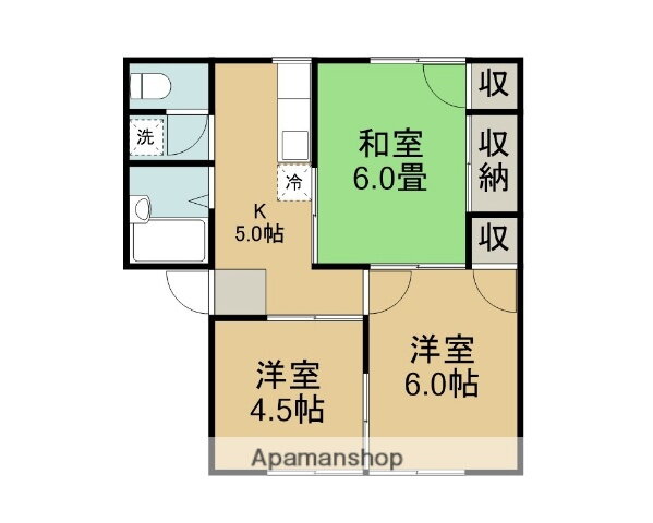 鳥取県鳥取市新 鳥取駅 3K アパート 賃貸物件詳細