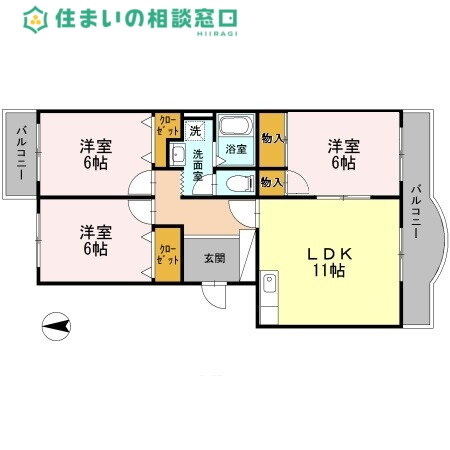愛知県岡崎市薮田２ 大門駅 3LDK マンション 賃貸物件詳細