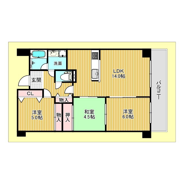 アバンティ千里 2階 3LDK 賃貸物件詳細