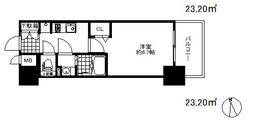 兵庫県神戸市兵庫区西出町２ 神戸駅 1K マンション 賃貸物件詳細