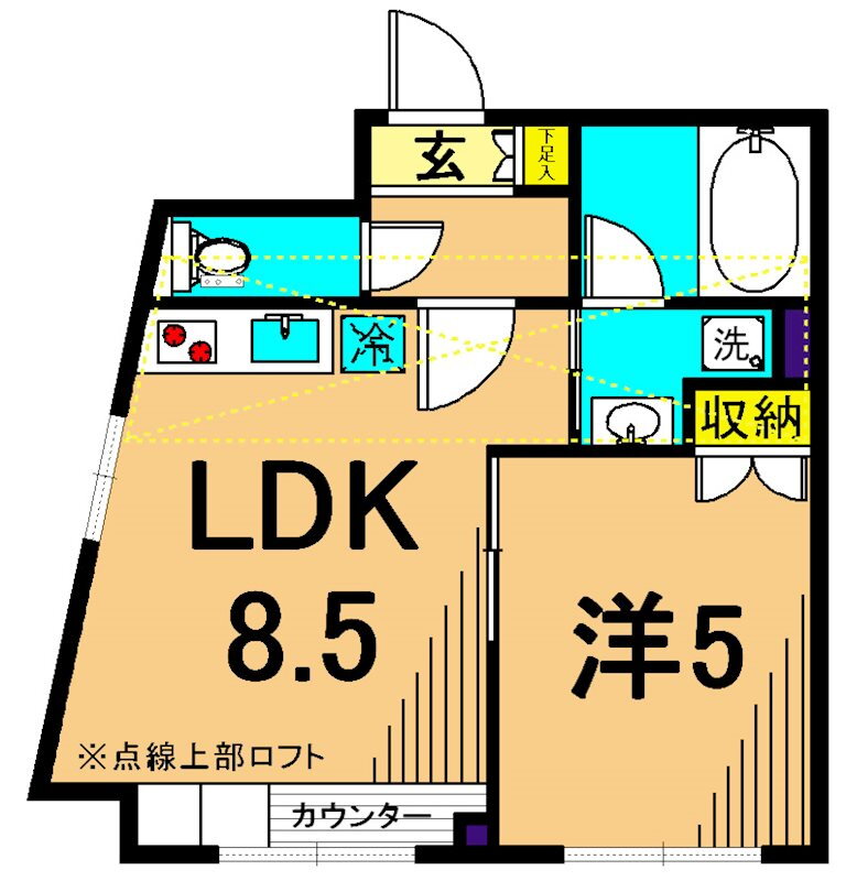 東京都大田区鵜の木２ 鵜の木駅 1LDK マンション 賃貸物件詳細