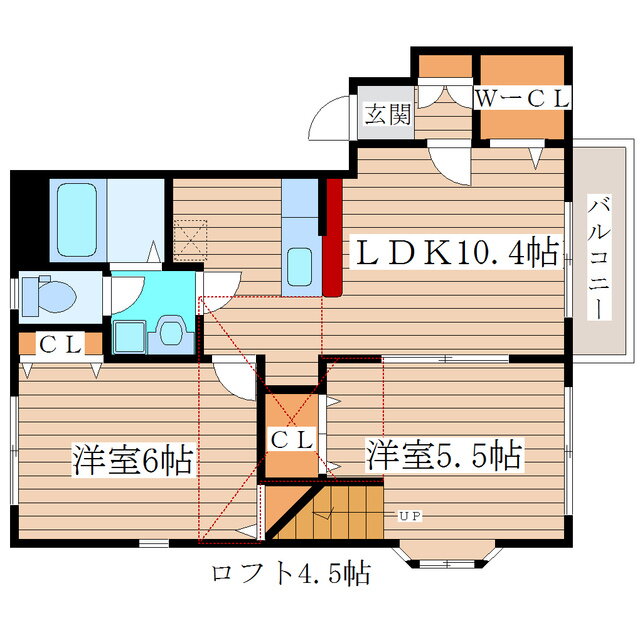 宮城県仙台市青葉区落合６ 陸前落合駅 2LDK アパート 賃貸物件詳細