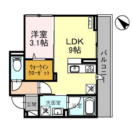 栃木県小山市駅東通り２ 小山駅 1LDK アパート 賃貸物件詳細