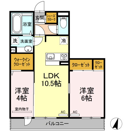 熊本県上益城郡益城町大字宮園 2LDK アパート 賃貸物件詳細