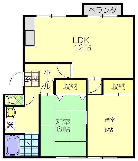 秋田県秋田市川元山下町 秋田駅 2LDK アパート 賃貸物件詳細
