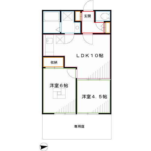 ライオンズマンション南烏山 1階 2LDK 賃貸物件詳細