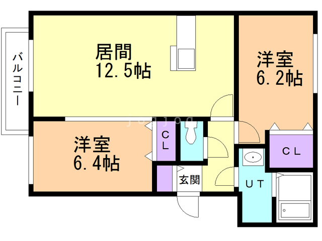 北海道札幌市白石区栄通１５ 南郷１３丁目駅 2LDK マンション 賃貸物件詳細